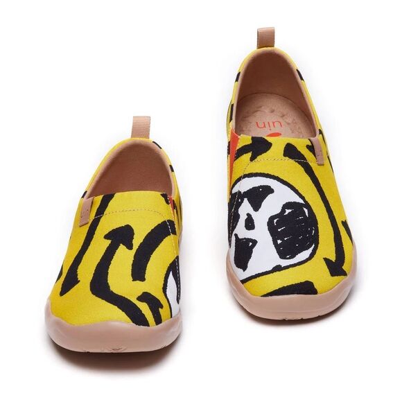 UIN Men's Loafers Painted Shoes Slip On Canvas Shoes(Recycle Toledo)NewNoBox - Picture 3 of 10